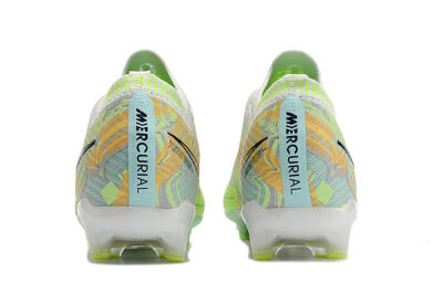 Nike Air Zoom Mercurial Vapor 15 Elite AG Artificial Grass Soccer Cleats - White/Green/Orange