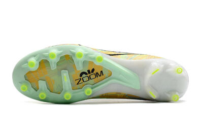 Nike Air Zoom Mercurial Vapor 15 Elite AG Artificial Grass Soccer Cleats - White/Green/Orange