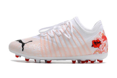 Puma Future Z 1.4 Liberty MG Multi Ground Soccer Cleats - White/Red/Black