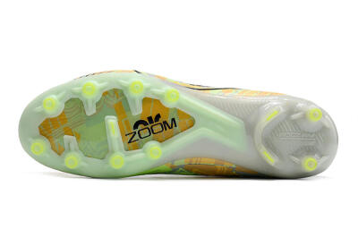 Nike Air Zoom Mercurial Superfly 9 Elite AG Artificial Grass Soccer Cleats - White/Green/Orange