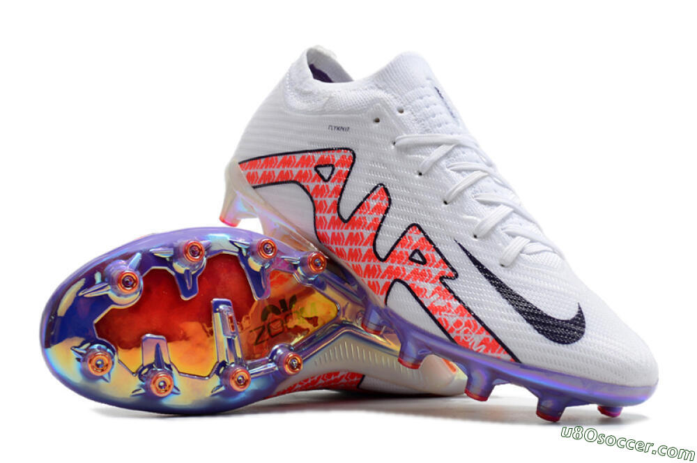 Nike Air Zoom Mercurial Vapor 15 Elite AG Artificial Grass Soccer Cleats - White/Pink 3