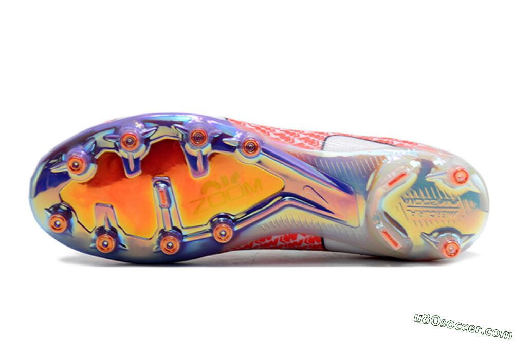 Nike Air Zoom Mercurial Vapor 15 Elite AG Artificial Grass Soccer Cleats - White/Pink 6