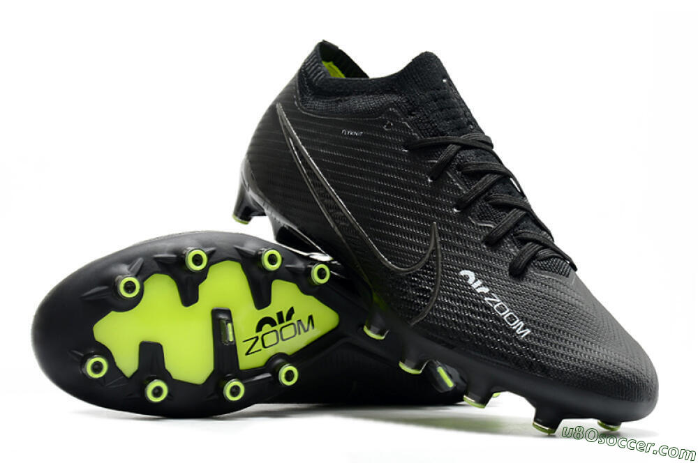Nike Air Zoom Mercurial Vapor 15 Elite AG Artificial Grass Soccer Cleats - Black 3