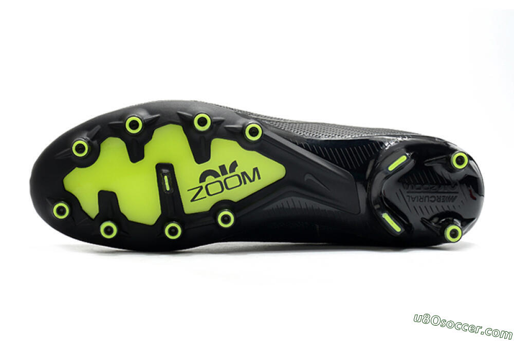 Nike Air Zoom Mercurial Vapor 15 Elite AG Artificial Grass Soccer Cleats - Black 6