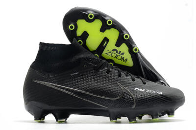 Nike Air Zoom Mercurial Superfly 9 Elite AG Artificial Grass Soccer Cleats - Black/Green