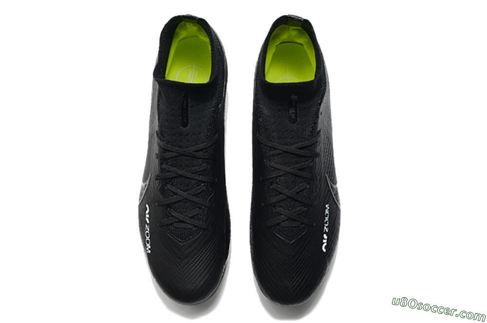 Nike Air Zoom Mercurial Superfly 9 Elite AG Artificial Grass Soccer Cleats - Black/Green 4