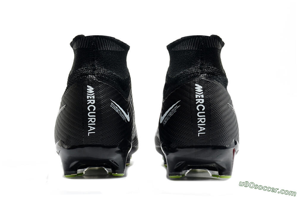 Nike Air Zoom Mercurial Superfly 9 Elite AG Artificial Grass Soccer Cleats - Black/Green 5