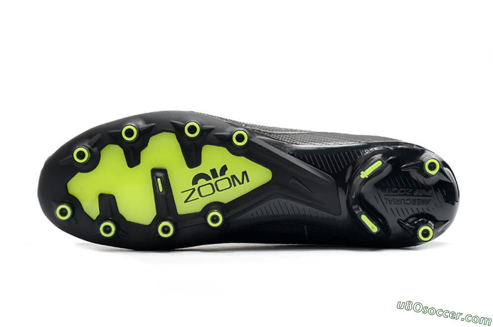Nike Air Zoom Mercurial Superfly 9 Elite AG Artificial Grass Soccer Cleats - Black/Green 6