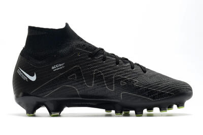 Nike Air Zoom Mercurial Superfly 9 Elite AG Artificial Grass Soccer Cleats - Black/Green