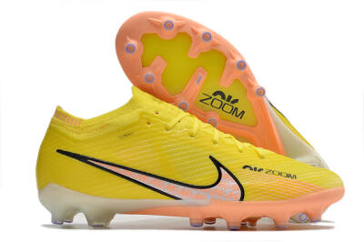 Nike Air Zoom Mercurial Vapor 15 Elite AG Artificial Grass Soccer Cleats - Yellow/Pink