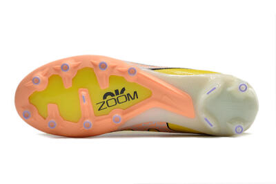 Nike Air Zoom Mercurial Vapor 15 Elite AG Artificial Grass Soccer Cleats - Yellow/Pink