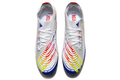 Adidas Predator FIFA World Cup Qatar 2022 Edge+ FG Firm Ground Soccer Cleats - White/Red/Blue