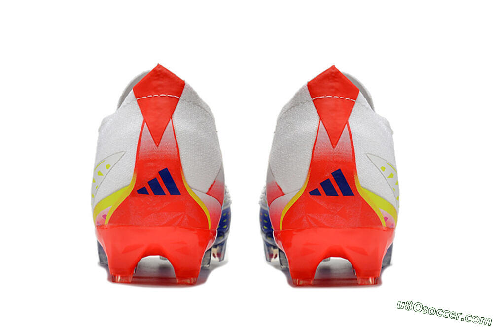 Adidas Predator FIFA World Cup Qatar 2022 Edge+ FG Firm Ground Soccer Cleats - White/Red/Blue 5