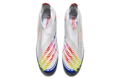 Adidas Predator FIFA World Cup Qatar 2022 Edge+ FG Firm Ground Soccer Cleats - White/Red/Blue