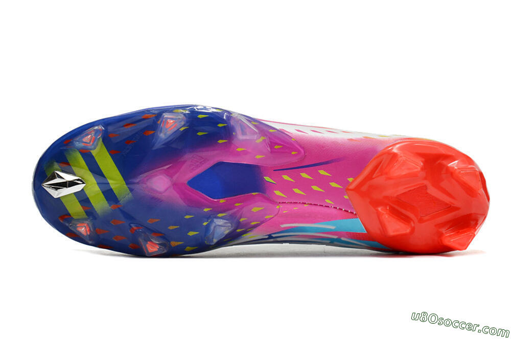 Adidas Predator FIFA World Cup Qatar 2022 Edge+ FG Firm Ground Soccer Cleats - White/Red/Blue 6