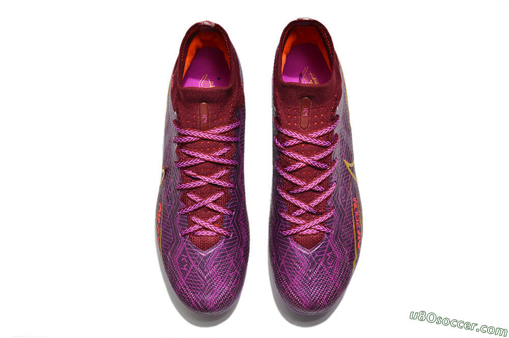 Nike Air Zoom Mercurial Superfly 9 Elite AG Artificial Grass Soccer Cleats - Red/Gold/Blue 4