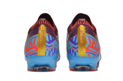 Nike Air Zoom Mercurial Vapor 15 Elite AG Artificial Grass Soccer Cleats - Red/Gold/Blue