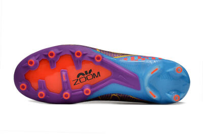 Nike Air Zoom Mercurial Vapor 15 Elite AG Artificial Grass Soccer Cleats - Red/Gold/Blue
