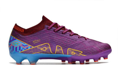 Nike Air Zoom Mercurial Vapor 15 Elite AG Artificial Grass Soccer Cleats - Red/Gold/Blue