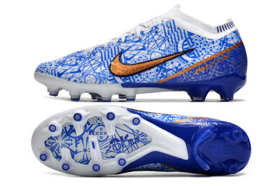 Nike Air Zoom Mercurial Vapor 15 Elite AG Artificial Grass Soccer Cleats - Blue/White