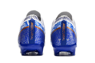 Nike Air Zoom Mercurial Vapor 15 Elite AG Artificial Grass Soccer Cleats - Blue/White