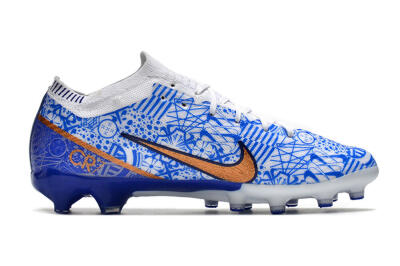 Nike Air Zoom Mercurial Vapor 15 Elite AG Artificial Grass Soccer Cleats - Blue/White