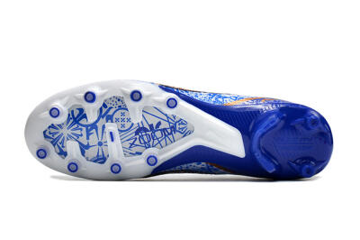 Nike Air Zoom Mercurial Superfly 9 Elite AG Artificial Grass Soccer Cleats - Blue/White