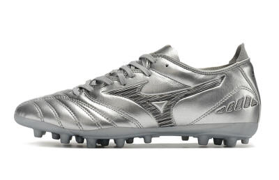 Mizuno Morelia Neo AG Artificial Grass Soccer Cleats - Silver