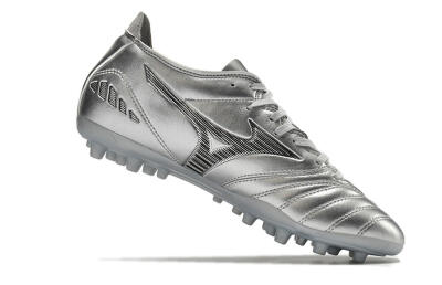 Mizuno Morelia Neo AG Artificial Grass Soccer Cleats - Silver