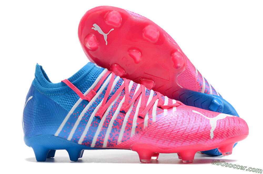 Puma Future Z 1.3 FG Firm Ground Soccer Cleats - Pink/Blue/White 1