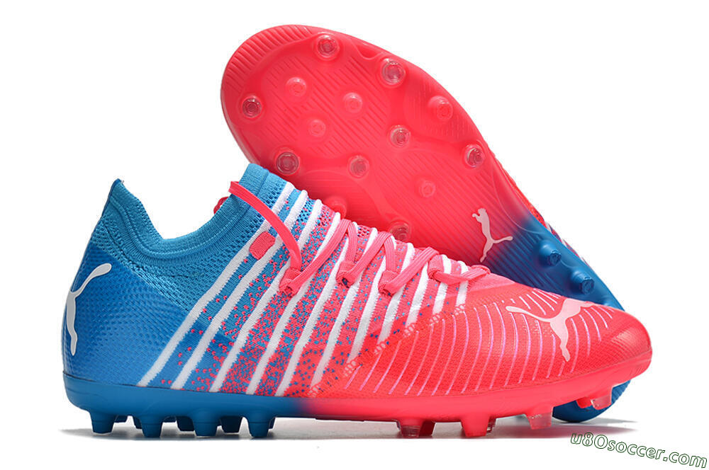 Puma Future Z 1.3 Instinct MG Multi Ground Soccer Cleats - Pink/Blue/White 1