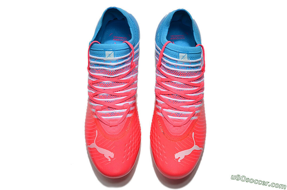Puma Future Z 1.3 Instinct MG Multi Ground Soccer Cleats - Pink/Blue/White 4