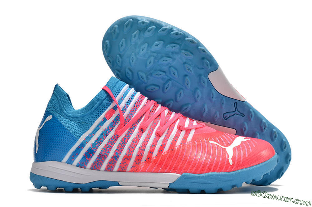 Puma Future Z 1.3 Instinct TF Artificial Turf Soccer Shoes - Pink/Blue/White 1