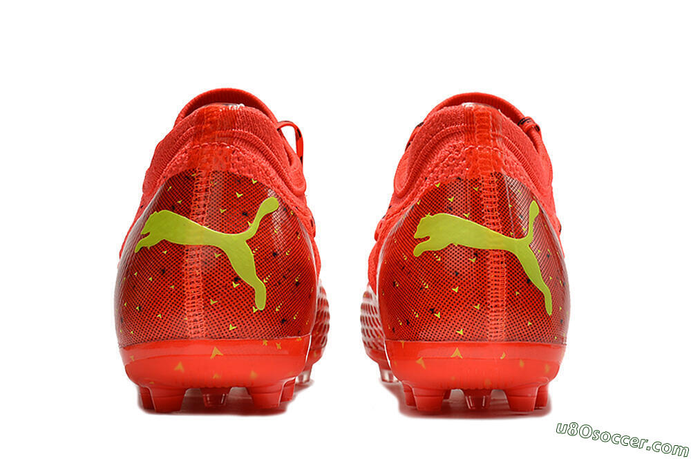 Puma Future Z 1.3 Instinct MG Multi Ground Soccer Cleats - Orange/Yellow/Black 5