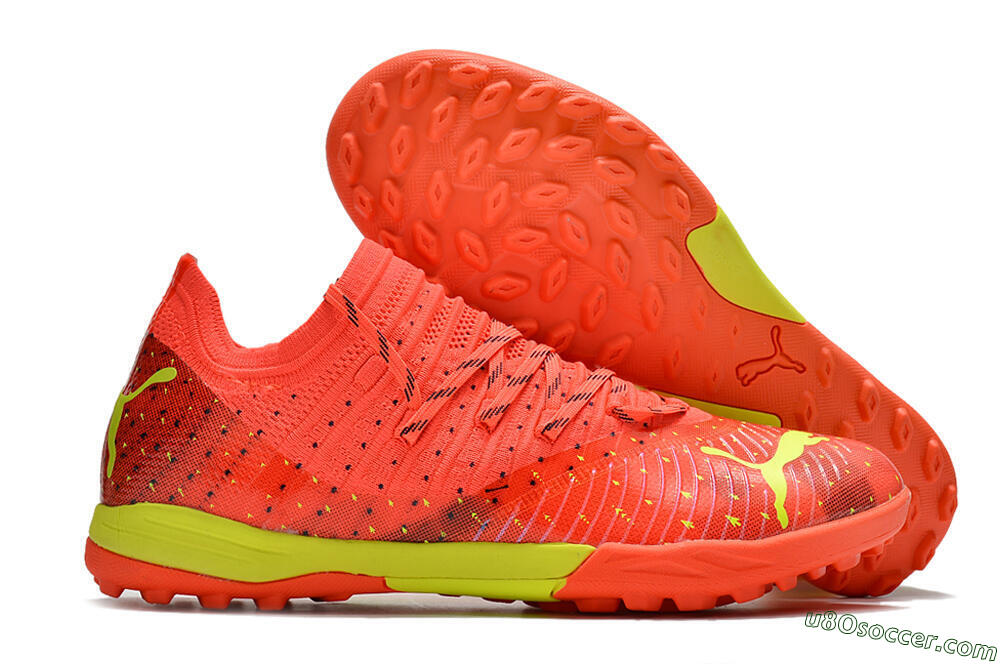 Puma Future Z 1.3 Instinct TF Artificial Turf Soccer Shoes - Orange/Yellow 1
