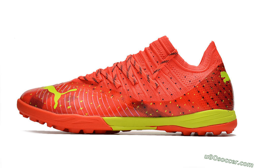 Puma Future Z 1.3 Instinct TF Artificial Turf Soccer Shoes - Orange/Yellow 2