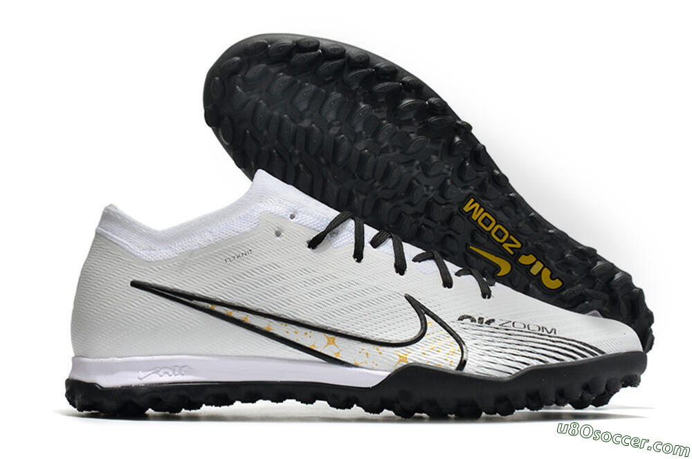 Nike Mercurial Vapor 15 Elite TF Artificial Turf Soccer Shoes - White/Black 1
