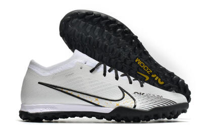 Nike Mercurial Vapor 15 Elite TF Artificial Turf Soccer Shoes - White/Black