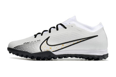Nike Mercurial Vapor 15 Elite TF Artificial Turf Soccer Shoes - White/Black