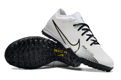 Nike Mercurial Vapor 15 Elite TF Artificial Turf Soccer Shoes - White/Black