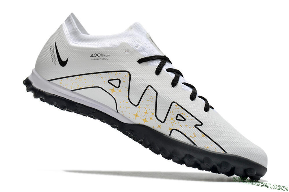 Nike Mercurial Vapor 15 Elite TF Artificial Turf Soccer Shoes - White/Black 4