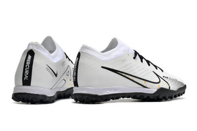 Nike Mercurial Vapor 15 Elite TF Artificial Turf Soccer Shoes - White/Black