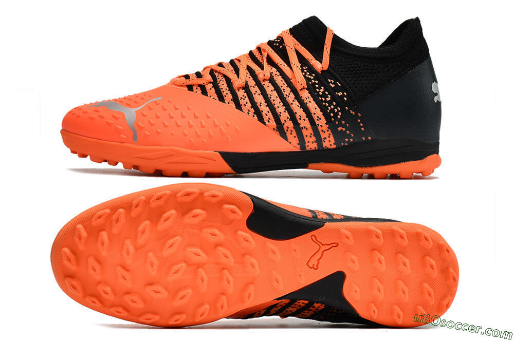Puma Future Z 1.3 Teazer TF Artificial Turf Soccer Shoes - Orange/Black 0