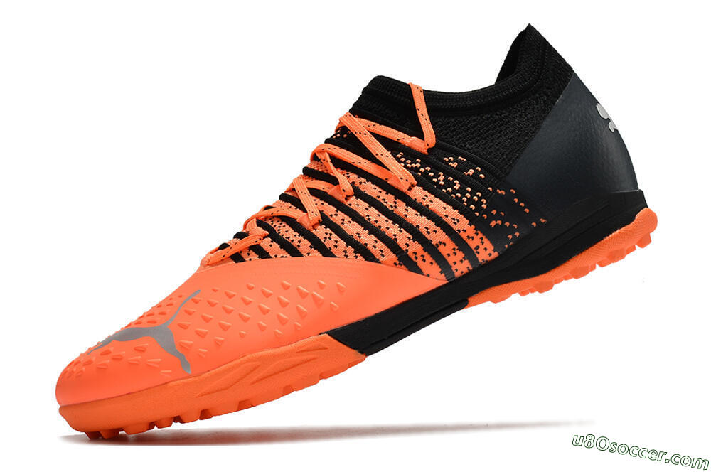 Puma Future Z 1.3 Teazer TF Artificial Turf Soccer Shoes - Orange/Black 5