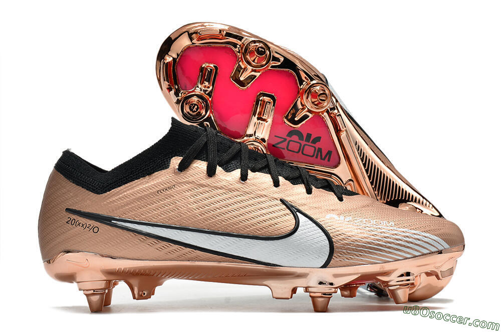 Nike Zoom Mercurial Vapor 15 Elite SG Soft Ground Soccer Cleats - Gold/White 1