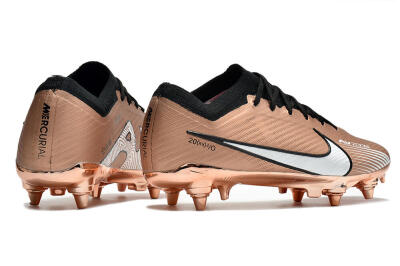 Nike Zoom Mercurial Vapor 15 Elite SG Soft Ground Soccer Cleats - Gold/White