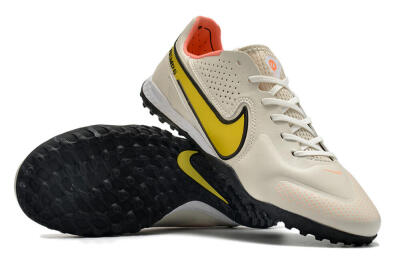 Nike Tiempo Legend 9 Pro TF Artificial Turf Soccer Shoes - White/Yellow
