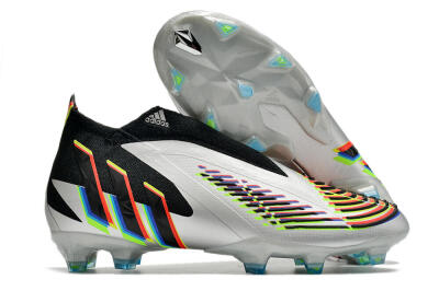 Adidas Predator FIFA World Cup Qatar 2022 Edge+ FG Firm Ground Soccer Cleats - Silver/Black
