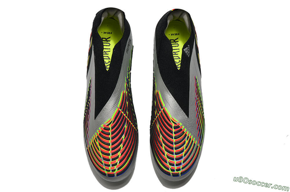Adidas Predator FIFA World Cup Qatar 2022 Edge+ FG Firm Ground Soccer Cleats - Silver/Black 4