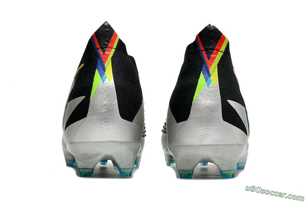 Adidas Predator FIFA World Cup Qatar 2022 Edge+ FG Firm Ground Soccer Cleats - Silver/Black 5
